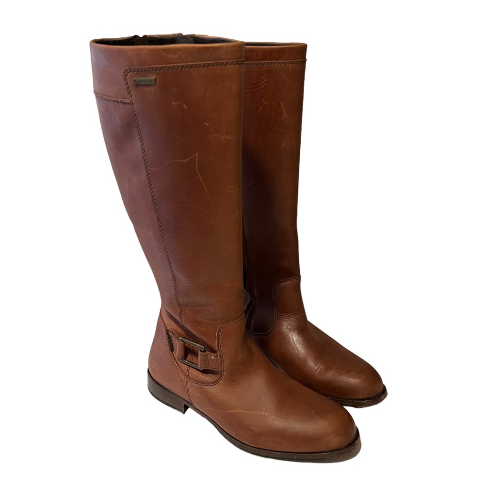 Dubarry brown leather riding boots